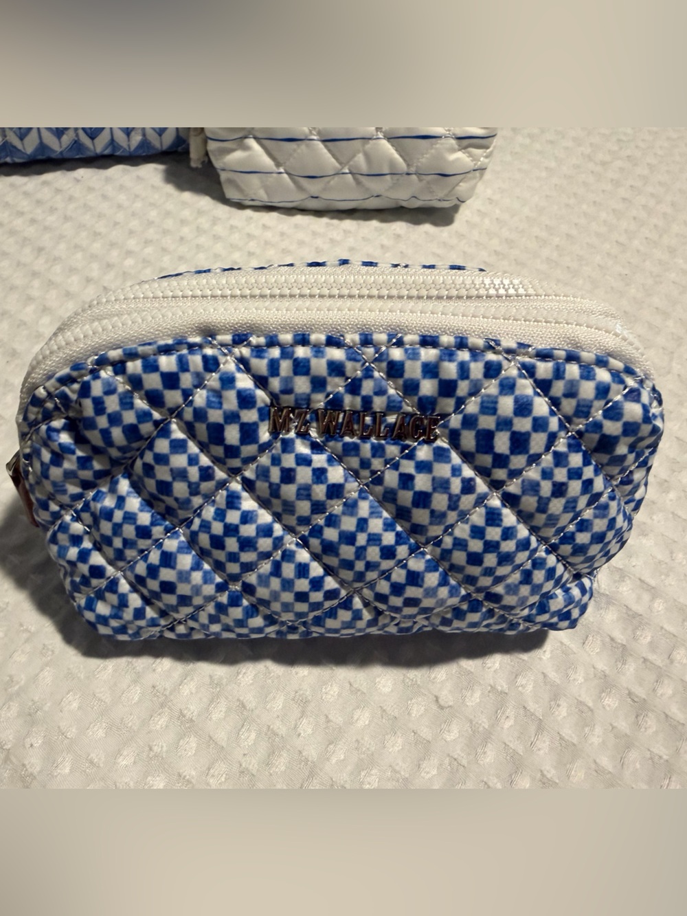 MZ Wallace Porcelain Blue/Multi Double Zip Cosmetic Bundle - Picture 6 of 16